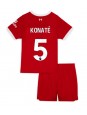 Liverpool Ibrahima Konate #5 Kotipaita Lasten 2023-24 Lyhythihainen (+ shortsit)
